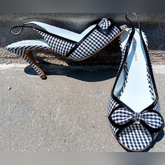 Anne Klein 'Gabay" Slingback Peeptoe~Women's Size 10M - Picture 1 of 6